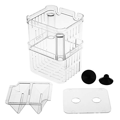 Senzeal Aquarium Fish Breeder Box Plastic Fish Isolation Breeding Box Hatching Incubator Box for Baby Fish Shrimp… - Image 6