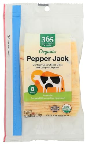 365 by Whole Foods Market Organic Sliced Pepper Jack Cheese,...