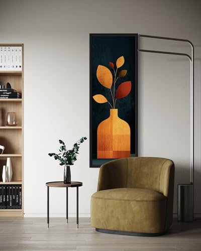 Tableau vertical en forme de vase impression sur toile salon
