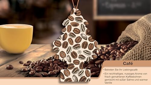 Image of Little Trees Air Freshener Tree MTR0089, Cafe Fragrance
