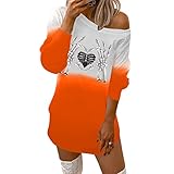 Damen-Blusen mit 3/4-Ärmeln lässig Rundhals-Ausschnitt Hemden doppellagig Mesh-Tuniken Oberteile Damen Langarmshirt Rundhals Oberteile Casual Lose Tshirt Einfarbige Langen Ärmeln Shirts Basic Baumwolle Tunika Bluse Tops