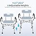 Shower Chair for Inside Shower, BRITULIF 550 lbs Heavy Duty Shower Chair for Elderly and Disabled, Shower Seat with 6 Height Adjustable, Ideal for Adult and Senior Bathroom Needs
