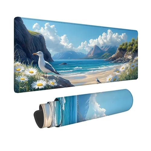 Tapis de souris antidérapant XXL pour éviter les glissements de clavier et protéger le bureau