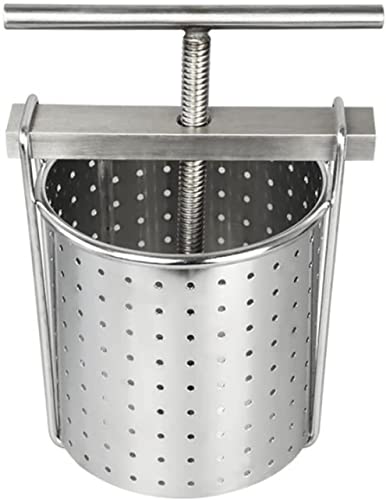 304 acero inoxidable manual exprimidor prensa fruta vino prensa 0.53Gal/2L jugo natural hacer escoria jugo separador para prensa de vino Cover