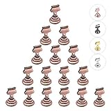 Urban Deco 16PK Table Number & Place Card Holders - 1.7 Inch Steel Holders for Photos, Food Signs, Memo Notes, Weddings, Restaurants, Birthdays (Copper)