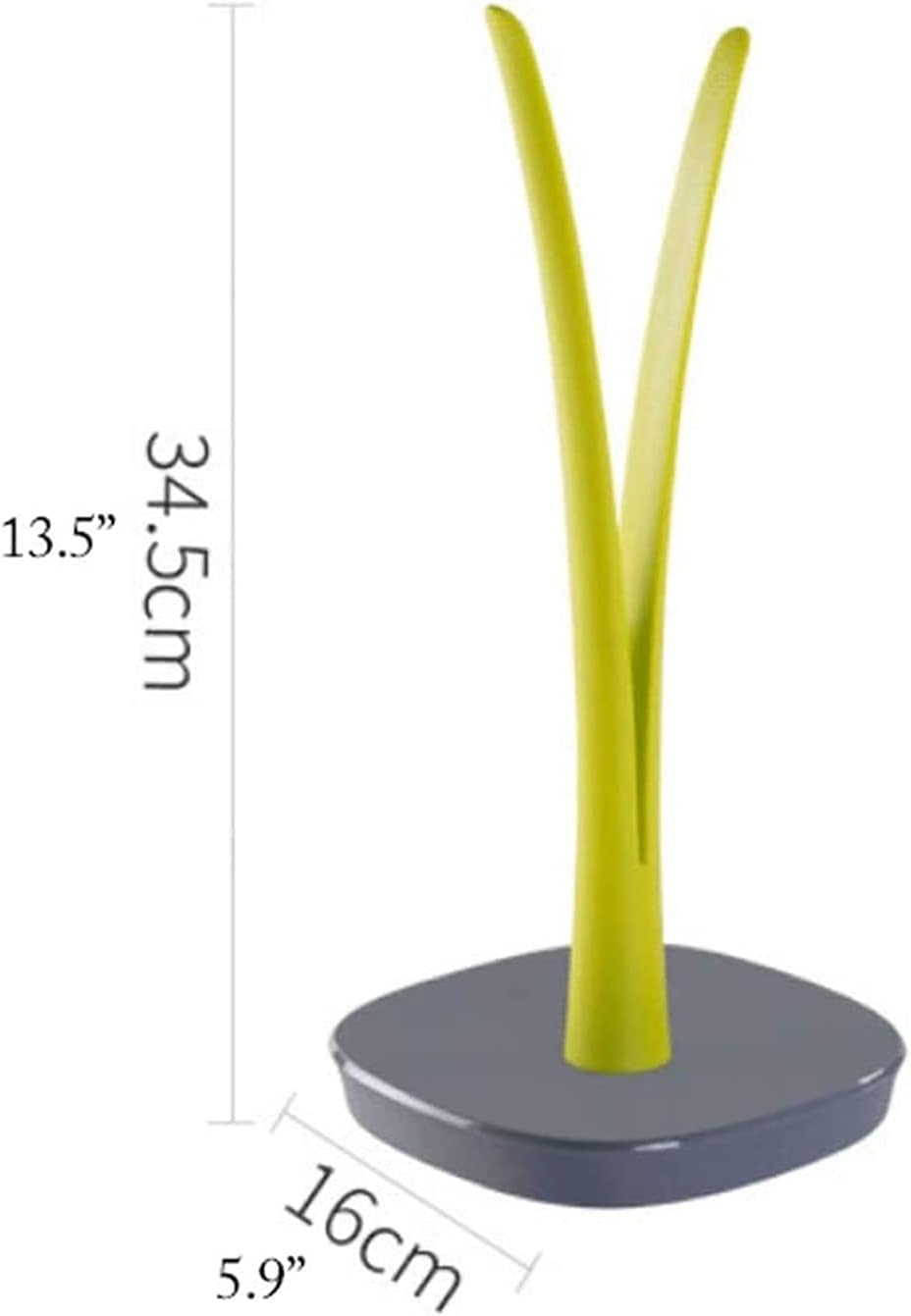 Free Standing Toilet Paper Holder Toilet Paper Holders Green Toilet Paper Holders with Non-Slip Gray Base Free Standing Toilet Roll Holder Cute Paper Towel Stand for Countertop Toilet Paper Holders (