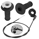 Mini Bike Throttle Cable Kit with 7/8' Dirt Bike Grips,Throttle for Mini Bikes Compatible with Falcon Motovox Massimo Coleman Baja,Twist Minibike Throttles Kit Minis Bikes Parts