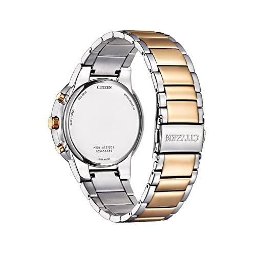 CITIZEN Stainless Steel Analog Blue Dial Men Watch-At2244-84L, Multi-Color Band - Image 2