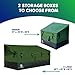 YardStash 76 Gallon Waterproof Deck Box, Portable Outdoor Storage Box for All Weather Tarpaulin Deck Box, Perfect for the Boat, Yard, Patio, or Camping – 76 Gallon, M Green