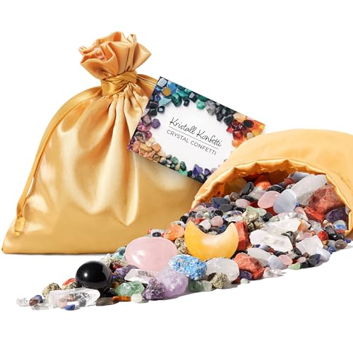 Coriandoli di cristallo PURAJA | Mix magico di pietre preziose | Coriandoli colorati di pietre preziose | Mix magico di cristalli