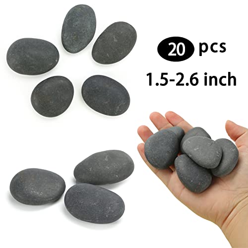 Bigotters Black Painting Rocks, 20 Painting Rocks Dark Rocks For Painting Kindness Rocks Range From About 1 To 2 Inches, Hand Picked For Painting Rocks #TOP1