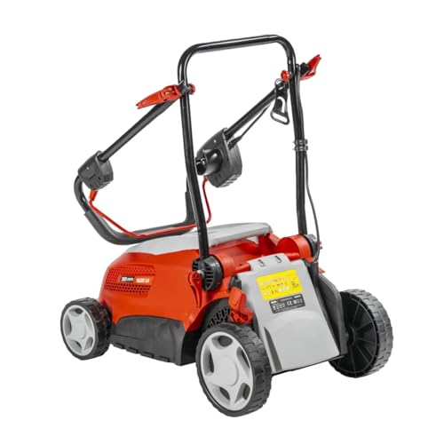 Kosiarka elektryczna Garden DEDRA, szerokość cięcia 360 mm, wszystkie rodzaje trawy – worek na trawę 40 l, 1600 W, cięcie 20-70 mm. Składana, waga 15,5 kg z ergonomicznym uchwytem