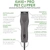Wahl Pro Animal KM10+ Corded Clipper - New #10 Prime Series Blade, LOCKGUARD Patent Pending Technology & Textured Housing Design - Clippers for Cats, Dogs & Horses - Lightweight - 2-Speeds - Purple