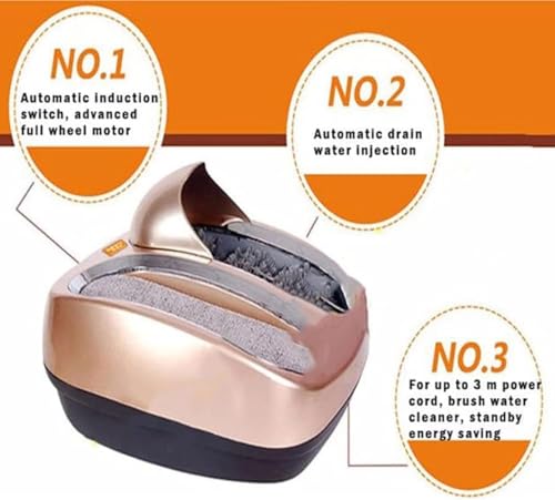 Máquina de limpieza de suela de zapatos: pulido automático con almohadilla absorbente de agua para entradas de alto tráfico