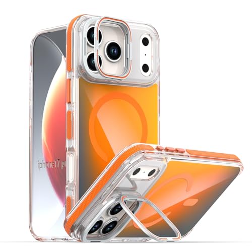 iPhone 13 Pro �p�P�[�X MagSafe�Ή� �����Y�X�^���h�t�� ��� �ϋv�� �X�^�C���b�V�� �w����ɂ��� �ϏՌ� �S�ʕی� ��phone13 Pro �p �P�[�X ������� �J���������Y�ی� ���C�����X�[�d �I�����W