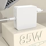 ☛ 【Connessione magnetica】 Il caricabatterie per Mac Book Pro ha un connettore magnetico che assicura che il cavo di alimentazione venga scollegato in modo sicuro in caso di stress eccessivo e che i cavi non si sfilacciano o si indeboliscano nel tempo. Inoltre, il magnete aiuta a guidare il connettore nel sistema per una connessione rapida e sicura.