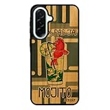 Coque A37 5G Bois Silicone j'peux Pas J'Ai Mojito 4G Telephone Bande dessinée Housse Comique Gris Pas Cher Case Drole pour Samsung Galaxy