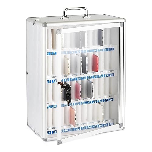 Trasparente Phone nizer con 60 slot numerati Ideale per esami scolastici e ufficio & WorkSecure e soluzione ordinata per l'archiviazione elettronica