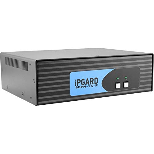 SmartAVI SDPN-2S-P 2-Port Single-Head Secure Pro DP KVM Switch with KB/Mouse USB Emulation