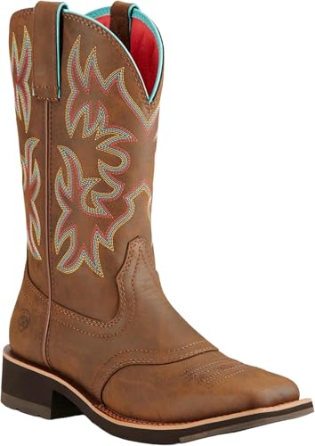 Ariat 100186769C Women's Delilah Western Boot Toasted Brown 9C3