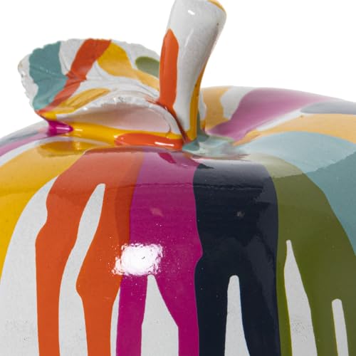 Pomme décorative multicolore en résine : une explosion de joie pour votre intérieur