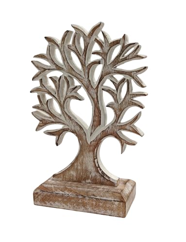 Escultura de Madera Árbol de la Vida para Decoración Hogar miniatura 2
