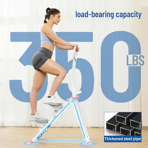 Image of HXD-ERGO Stair Stepper for Home, New Version 6 Adjustable Resistance Vertical Climber Cardio Exercise Machine, Folding Stair Climber for Full Body Workout with Adjustable Handlebar