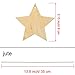 Pangda 20 Packs 3.15 Inch Wooden Star Cutouts Hanging Ornaments with Strings for Christmas Wedding, DIY, Craft, Festival, Decoration, Embellishments