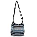 Produktbild Sunsa Damen Umhängetasche. Hobo Tasche aus gewebter Baumwolle mit verstellbare Henkel. Crossbody Schultertasche mit Streifen Design. Geschenkideen für Frauen