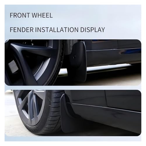 Guardabarros para coche Tesla Model 3 faldones contra salpicaduras de lodo 2