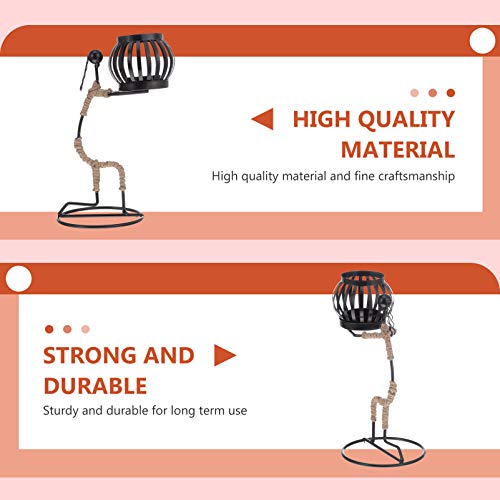 Tapered Candlestick Holders Decorative Tea Light Candle Holder Nordic African Figurine Women Wrought Iron Candlestick Taper Candle Holder Candlelight Stand Decor Girl Jewelry #TOP6