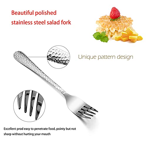 E-Far Salad Forks Set Of 12, Appetizer Dessert Forks Stainless Steel thumb #1