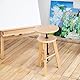 COOZEE 48 cm bis 66 cm hoher Holzschalthocker, Beechwood -Künstlerhocker mit Verstellbarer Höhe, Holzhocker -Stuhl für Malerei, perfekt für Künstlerstudio, Büro und Heimgebrauch, Natural