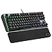 Cooler Master CK530 V2 mechaniczna klawiatura do gier Tenkeyless – podświetlenie RGB na klawisz, sterowanie w locie, aluminiowa płyta górna i podkładka pod nadgarstek w zestawie, układ brytyjski / czerwone przełączniki