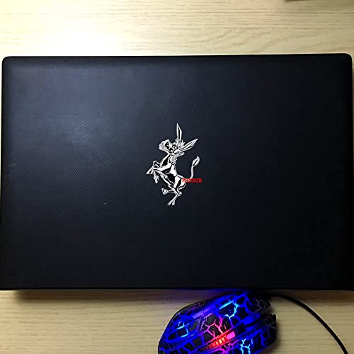 Hinscr Donkey Metal Car Emblem 3D Car Hood Badge Sticker Cute Decorative Decal For Car Motorcycle Laptop Backpack(Silver) #TOP5