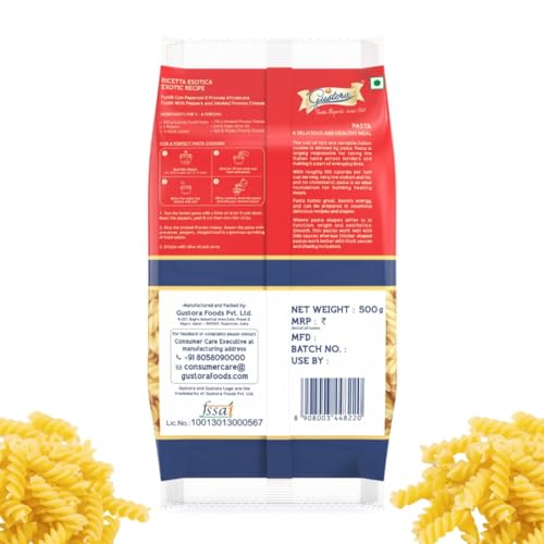 Image of Gustora Fusilli Pasta, 500g