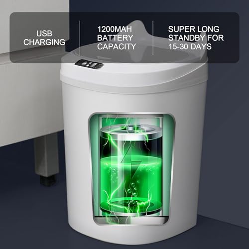 Bote de basura automático con sensor 17L para cocina miniatura 4
