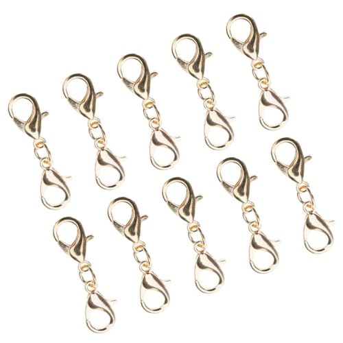 10x Lobster Clasps Jewelry Chain Extender Closures Bracelet Making Supplies