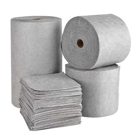 Absorbent Pad, Absorbs 30 gal. Oil-Based Liquids, PK 200, White