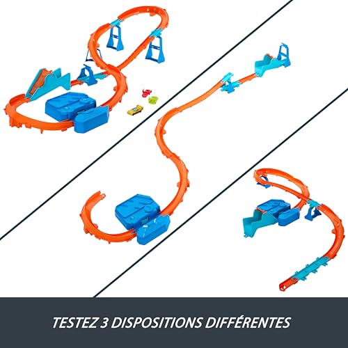 Hot Wheels Sauts en Rafale coffret construction circuit de luxe piste Speed Snap - 4