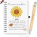 Sinmoe 2 Pcs Thank You Gifts for Women, Christmas White Elephant Gifts, Human Sunshine Gift Set, Coil Notebook Neutral Pen, Graduation Thanksgiving Appreciation for Colleagues Employees Teacher Mom