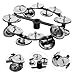 Abaodam Drum Set Accessory Hi Hat Tambourine with Double Row Jingle Lightweight and Portable Cymbal Ring for Enhanced Performance Smooth Edges for Safety for Drummers