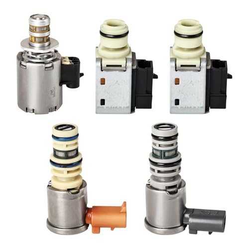 GSNIZ Transmission Solenoid Kit 4L60E 4L65E Transmission Shift Solenoid EPC TCC Compatible with Chevrolet Sierra 1500 Tahoe Yukon Isuzu Pontiac Buick Cadillac Escalade ESV EXT