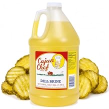 Cajun Chef Dill Brine Pickle Juice 1 Gallon, 128 Fl Oz Dill Pickle Brine for Brining, Bloody Marys, Picklebacks, Marinades, Workouts, Parties and Cooking