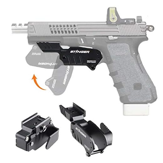 Stinger Trigger Guard Holster, Concealment System, Minimalist Concealed Carry Gun Holster, Clip & Quick Draw, Flip to Open, IWB Inside The Waistband Conceal Carry, Naked Holster (Right Hand)