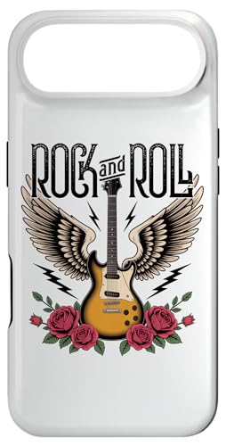 Vintage Retro Style 70s 80s Guitar with Wings Rock and Roll �X�}�z�P�[�X iPhone Air �p