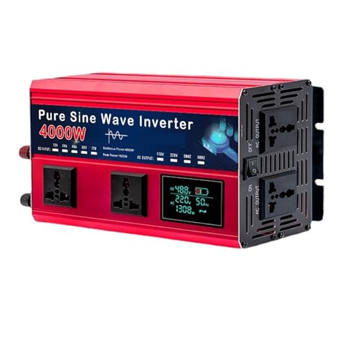 Convertitore di tensione dell'inverter a onda sinusoidale pura da 4000W/5000W for auto, inverter solare Connettività versatile(4000W,48)