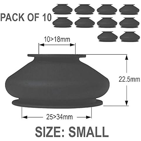 Advantage Auto Parts Ball Joint Dust Covers - Small (Pack Of 10) - Neoprene Car Boot Cover For Wide Range Of Vehicles Cover