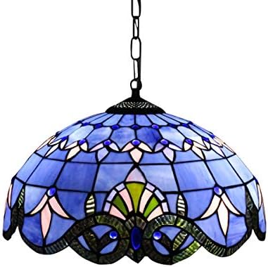 NICRX Vintage Glass Pendant Light,Adjustable Hanging Ceiling - View #5