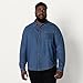 Amazon Essentials Men's Regular-Fit Long-Sleeve Button-Down Denim Shirt, Stone Medium Wash, X-Large